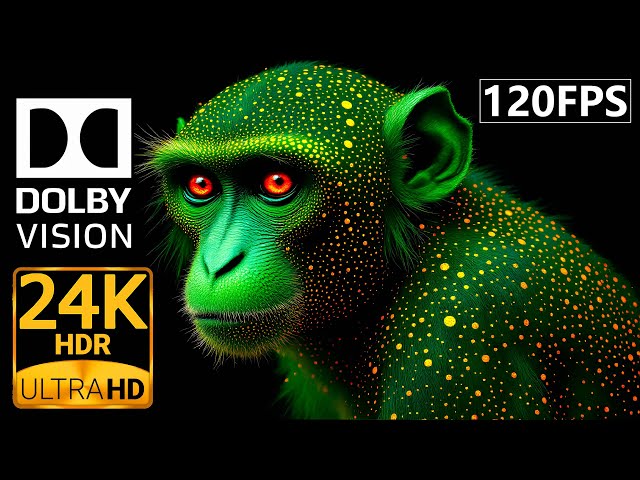 24K HDR Jungle: Hidden Wildlife Animals in 4K 8K HDR 120FPS | Dolby Vision