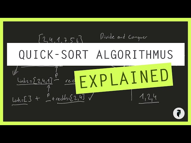 Quick-Sort Algorithmus erklärt (mit Python Code)