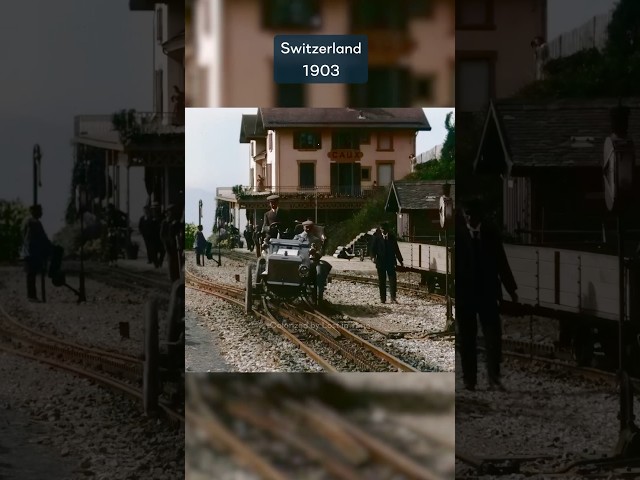 Colorized footage from Switzerland in 1903