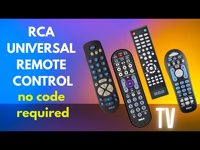 How to program an RCA universal remote control, no code required