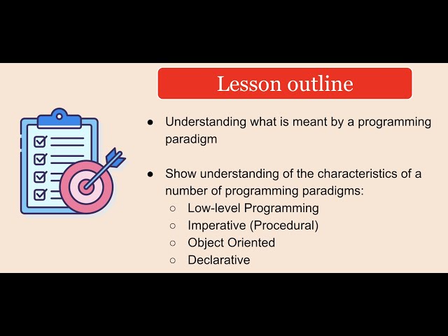 Year 13 Lesson 37 - Programming Paradigms