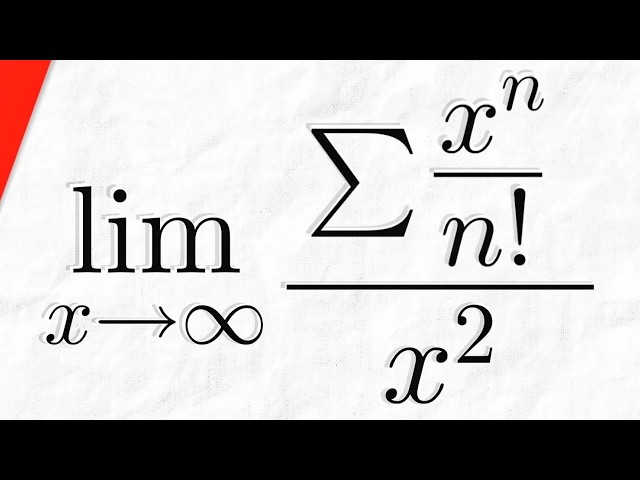Limit of e^x/x^2 as x goes to Infinity with Series | Calculus 2 Exercises