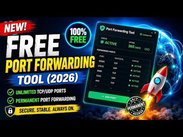 🔥 Forget NGROK! Use New Best Free Port Forwarding Tool with Permanent Ports | Full Setup Guide 2026