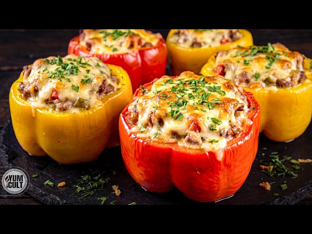 I stopped adding rice to Stuffed Peppers! This Potato Filling is so much better!