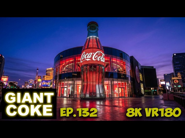 Ep.132 Las Vegas Strip Walk: Coca-Cola Bottle to the Site of Tupac's Last Photo 8K VR180 3D