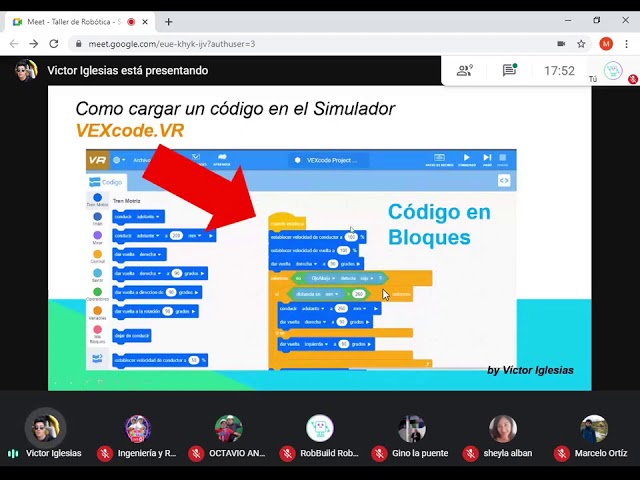 Controla tu propio robot con vexcode vr- Clase 2(Español)