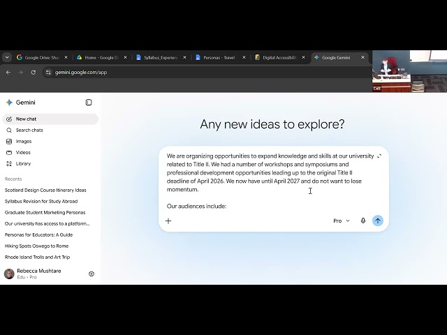 Session 6: Using AI to create personas