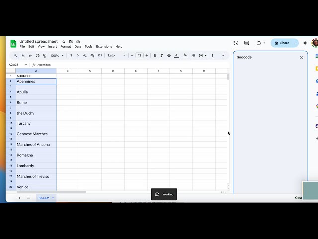 Use Geocode Awesome Table
