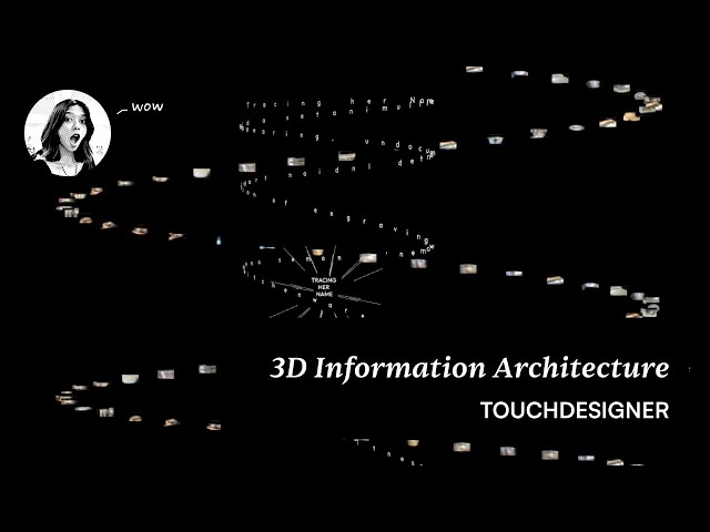TouchDesigner Tutorial: Building a 3D Information Architecture (Instancing Text & Images)