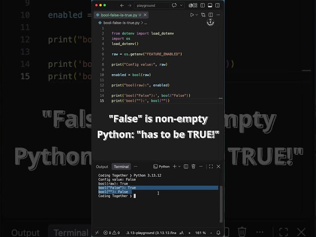 Why this bool(„False") Config turns your Feature ON