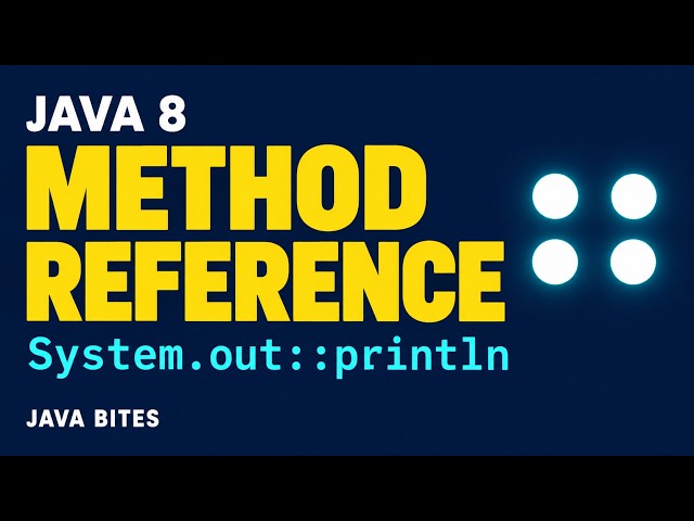 Java 8 Method References Explained | All 4 Types with Examples