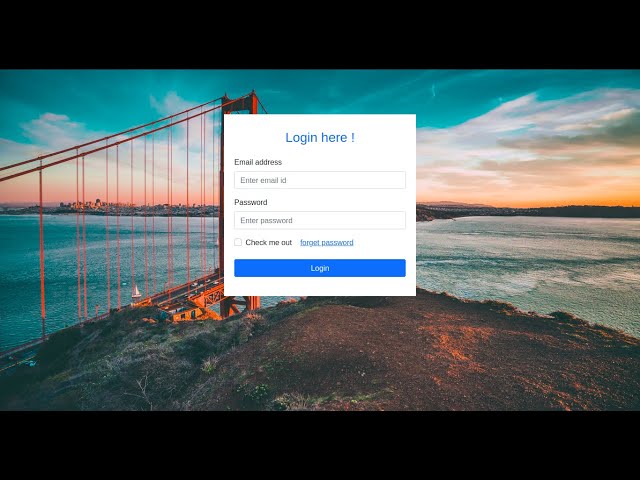 how to create a responsive login page using Html CSS Bootstrap v5 | login page