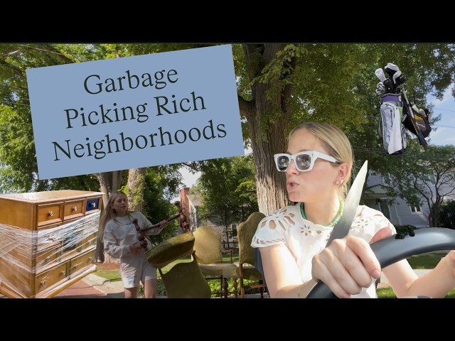 Garbage Picking in One of the Richest Neighborhoods