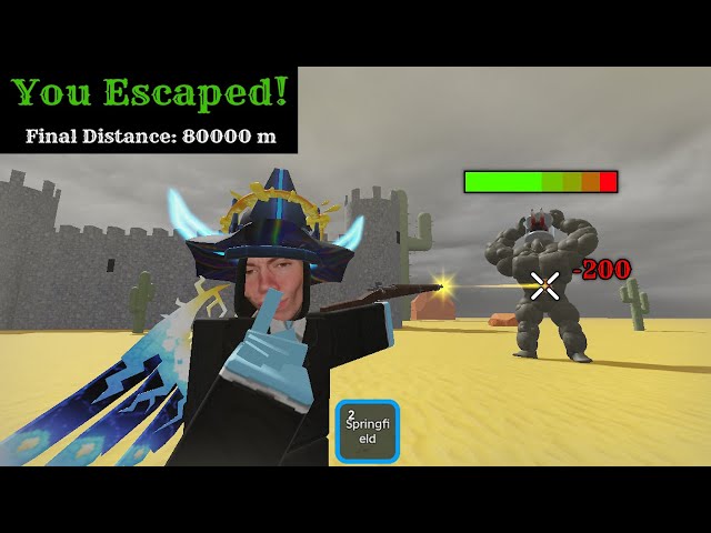 Using ONLY a Springfield Rifle To Beat Dead Rails.. and some snoils (Roblox Dead Rails)