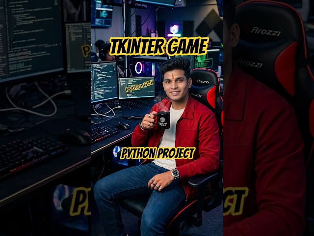 Python Rock Paper Scissors Game in Tkinter #python #shorts |  GUI Project #tech #technology