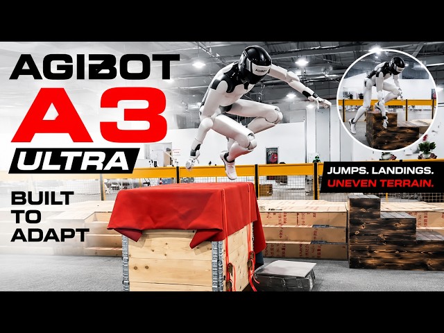 El robot AGIBOT A3 Ultra realiza saltos como un humano