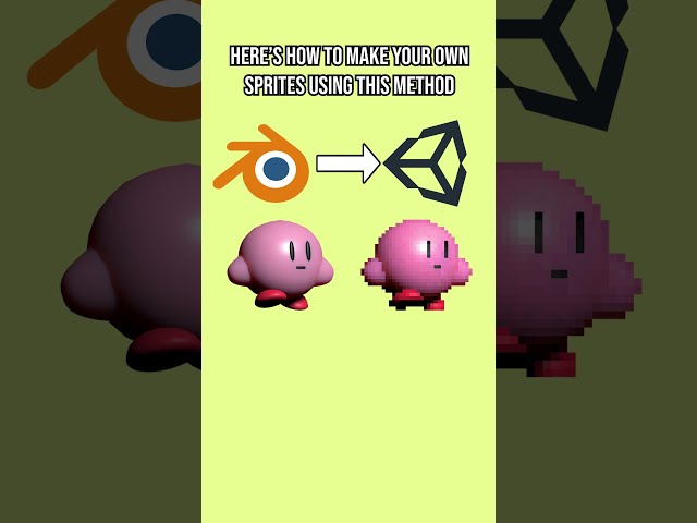 How to Make Donkey Kong Country Sprites in blender