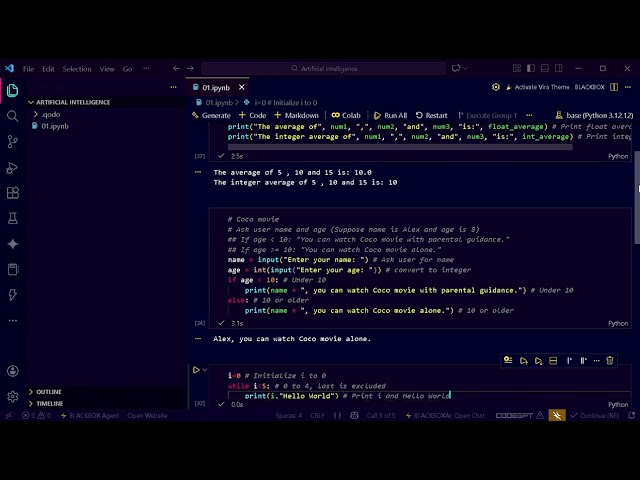 #pythonprogramming #loops #loopsinpython #dataanalysis #datamanagement #machinelearning