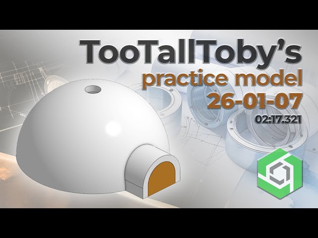 Onshape Speedmodeling Too Tall Toby Practice Model 26-01-07