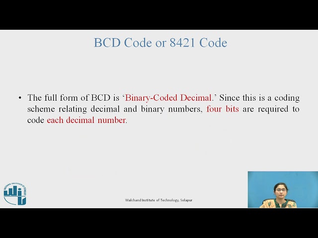 Codes in binary number system
