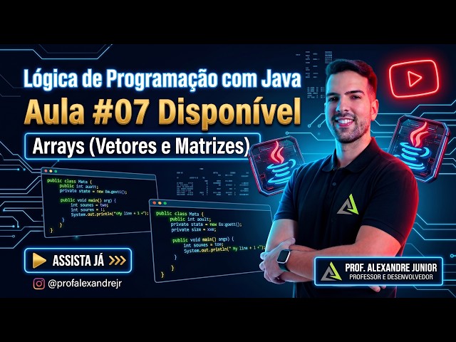 Curso de Lógica de Programação com Java | Aula #07 | Arrays