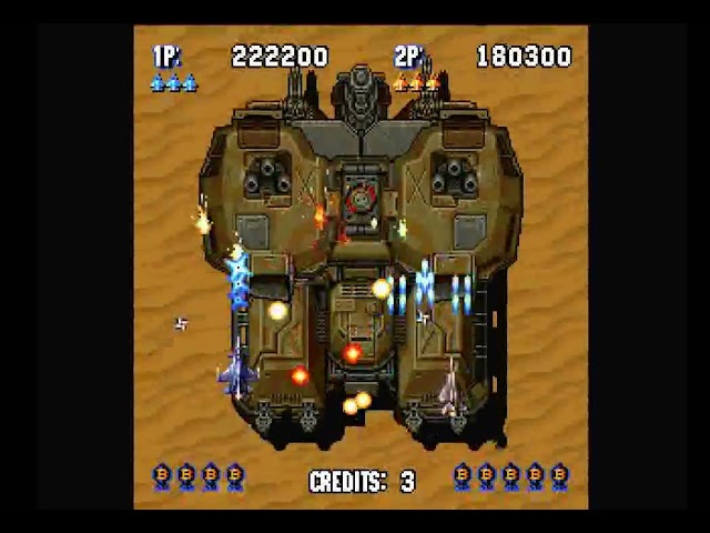 Sonic Wings Special (PS1) - Full Run Doubleplay + Ending on Pro difficulty