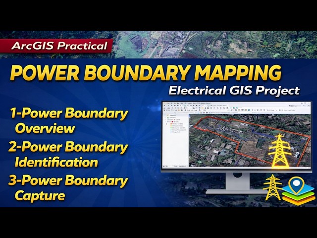 Learn Electrical GIS Mapping | Power Boundary Digitization I How to do Power Boundary Mapping