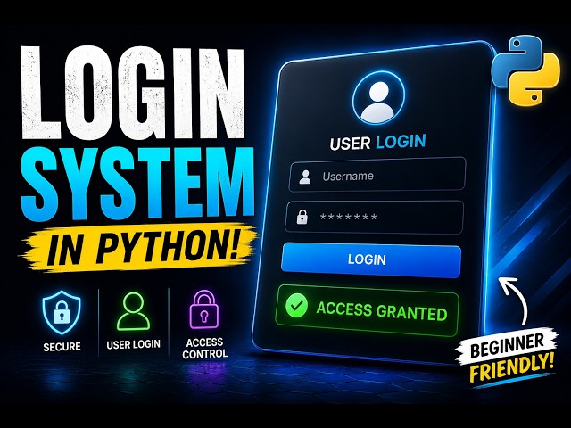 🔐 Build a Login System in Python! (Beginner Project)