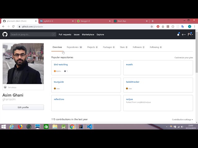 Full stack Web App using React, Spring Boot and PostgreSQL