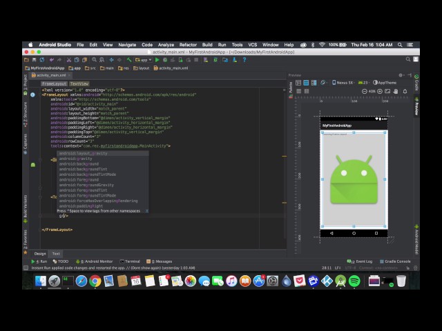 Android Tutorial: Frame Layout