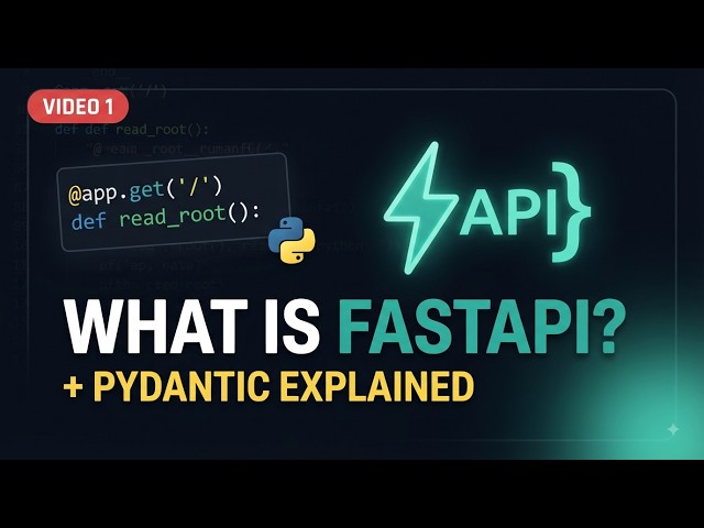 What is FastAPI? Why Use It + Pydantic Explained | Complete Guide 2026 #api #fastapi