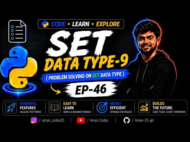 SET DATA TYPE-9 (Problem Solving on Set Data Type ) EP-46