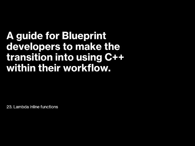 23  Lambda Inline Functions