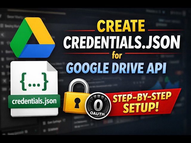 How to Create credentials.json for Google Drive API (Step-by-Step OAuth Setup)ve Access