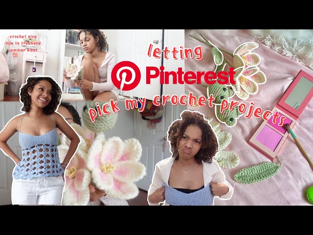 crocheting the first thing i see on pinterest... | crochet vlog