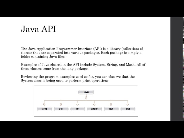 The Java API