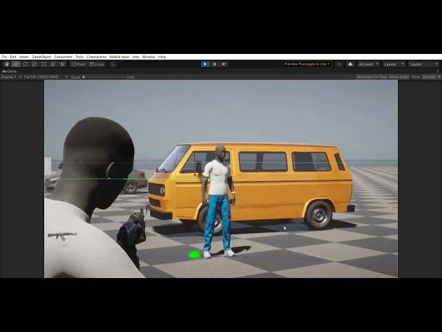 Third person shooter auto aim in unity