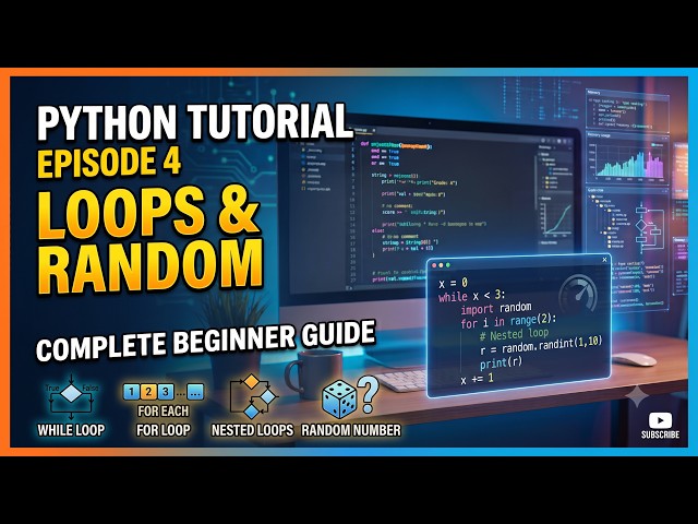 Episode 4 - Loops (while, for, nested loops) + Random