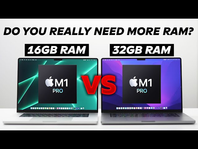 16GB vs 32GB RAM M1 Pro MacBook: REAL-LIFE Comparison!
