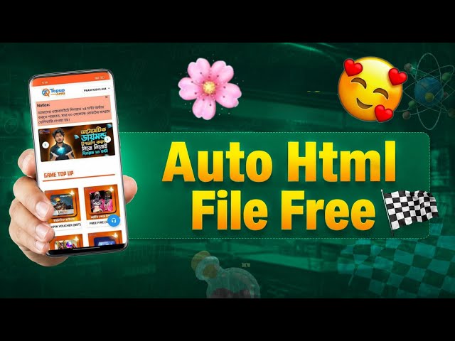 🔥 Free Fire Auto Top Up HTML File FREE | Auto Top Up System HTML Source Code | Free