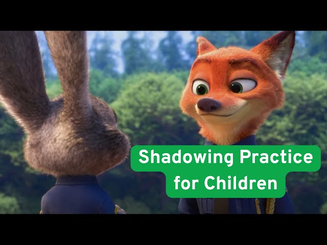 Shadowing Practice With Judy Hopp's Final Monologue in Zootopia |  Kids English Shadowing Practice