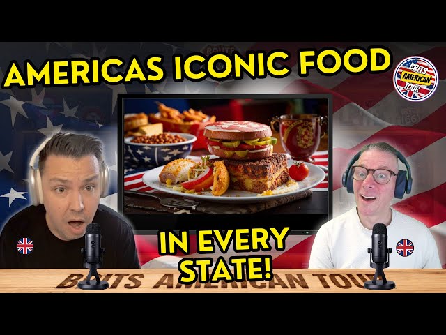 BRITS REACT to The Most Iconic Food in Every State of the US