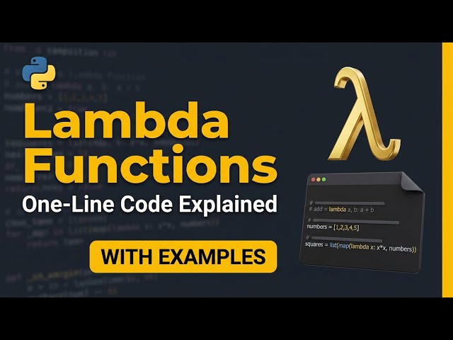 Python Functions vs Lambda Functions Explained with Examples