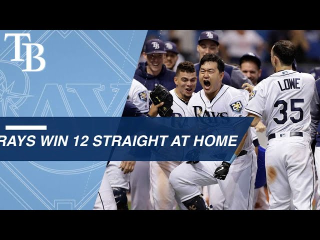 Rays win 12 straight games at Tropicana Field