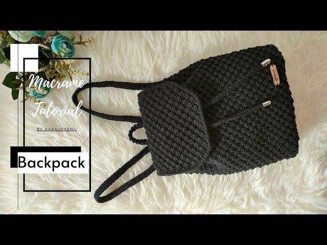 Easy Macrame Backpack Tutorial || Macrame Backpack for Beginners