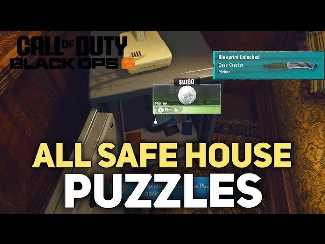 Call of Duty Black Ops 6-Full guide to all safe House Puzzles (Safe Code crack)ALL EASTER EGGS
