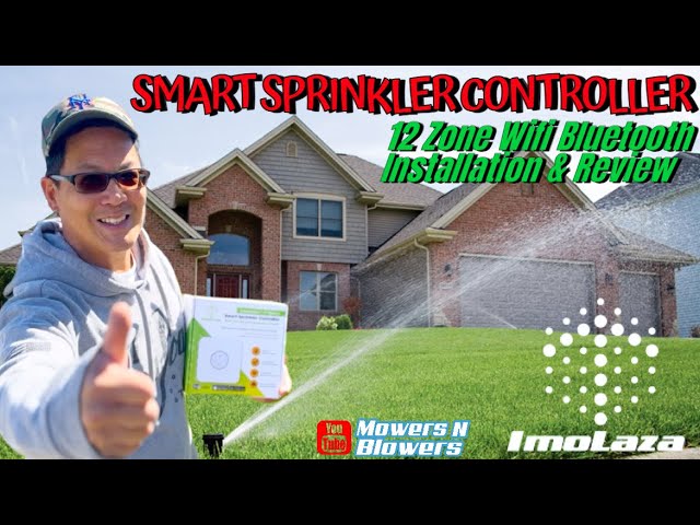 ImoLaza 12 zone smart sprinkler controller WiFi Bluetooth iPhone android installation & review