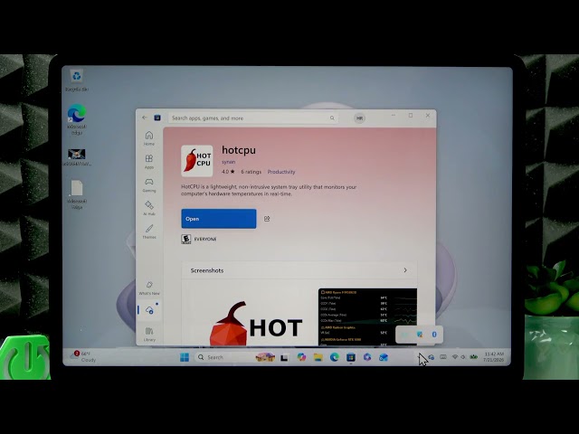 MICROSOFT Surface Studio 2 - How to Check Temperature