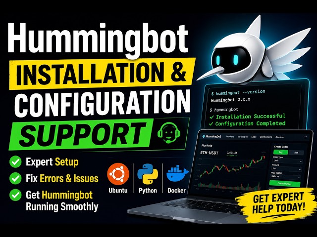 Hummingbot Installation & Configuration Support | Crypto Trading Bot Setup (Linux Server)