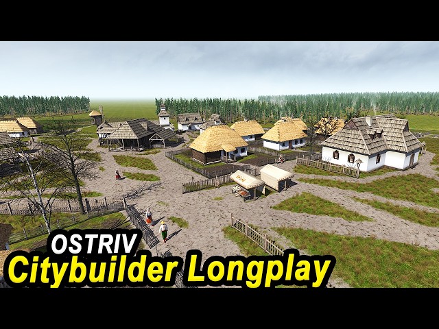 Building a Medieval City in OSTRIV from Scratch - Citybuilder LONGPLAY